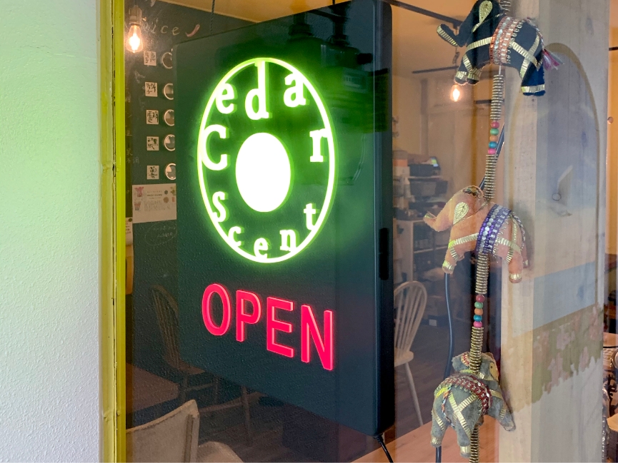 LED象嵌 OPENサイン